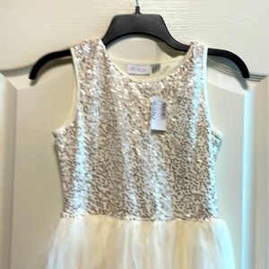 New with tag white gooey sparkly dress